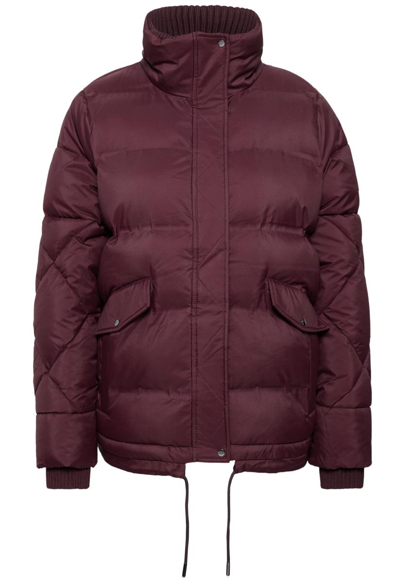 Damen Steppjacke Mit Stehkragen Und Tunnelzug