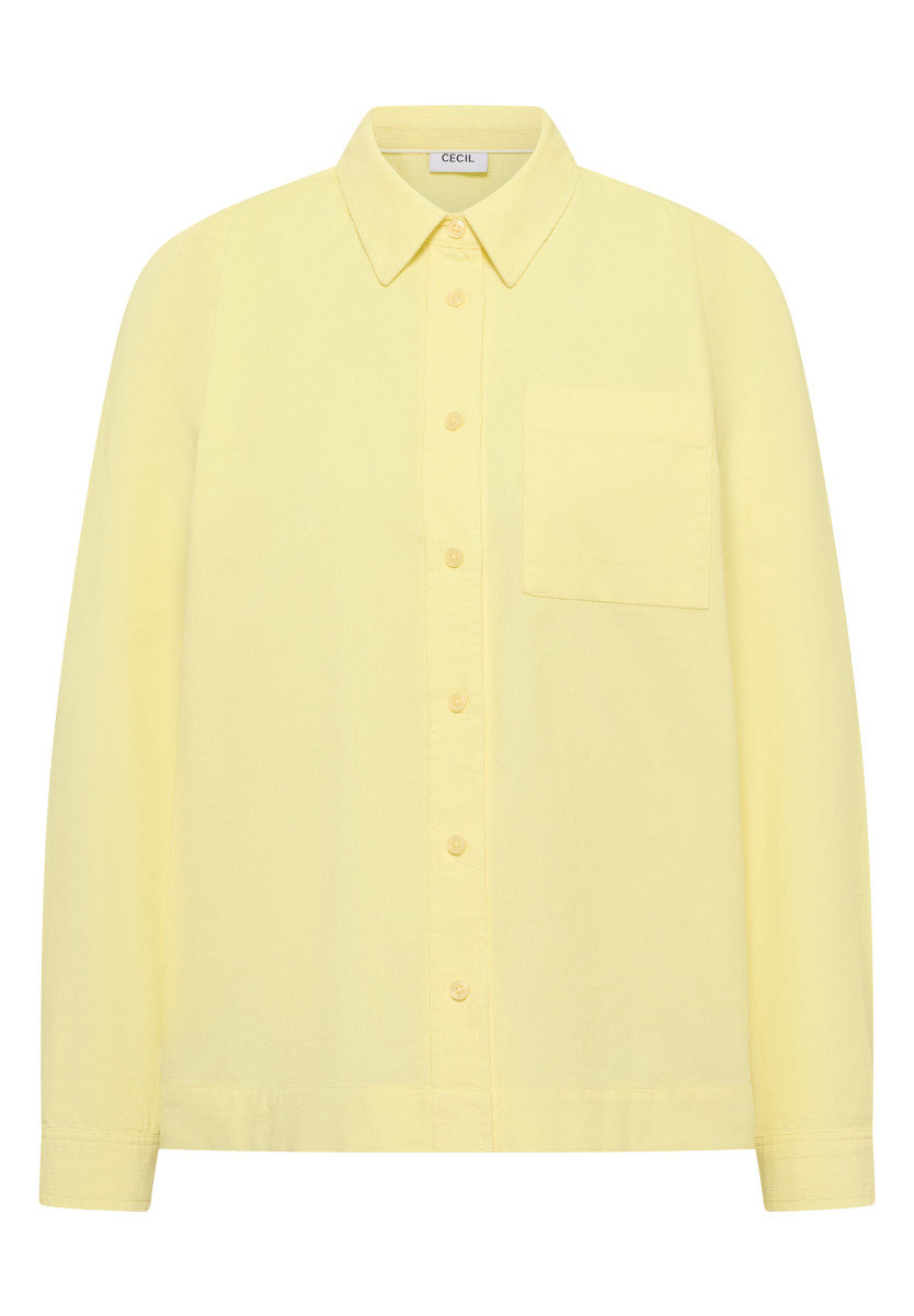 Hemdbluse in Unifarbe