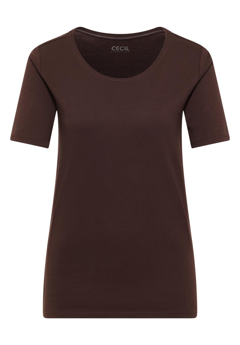 Damen T-Shirt in Unifarbe