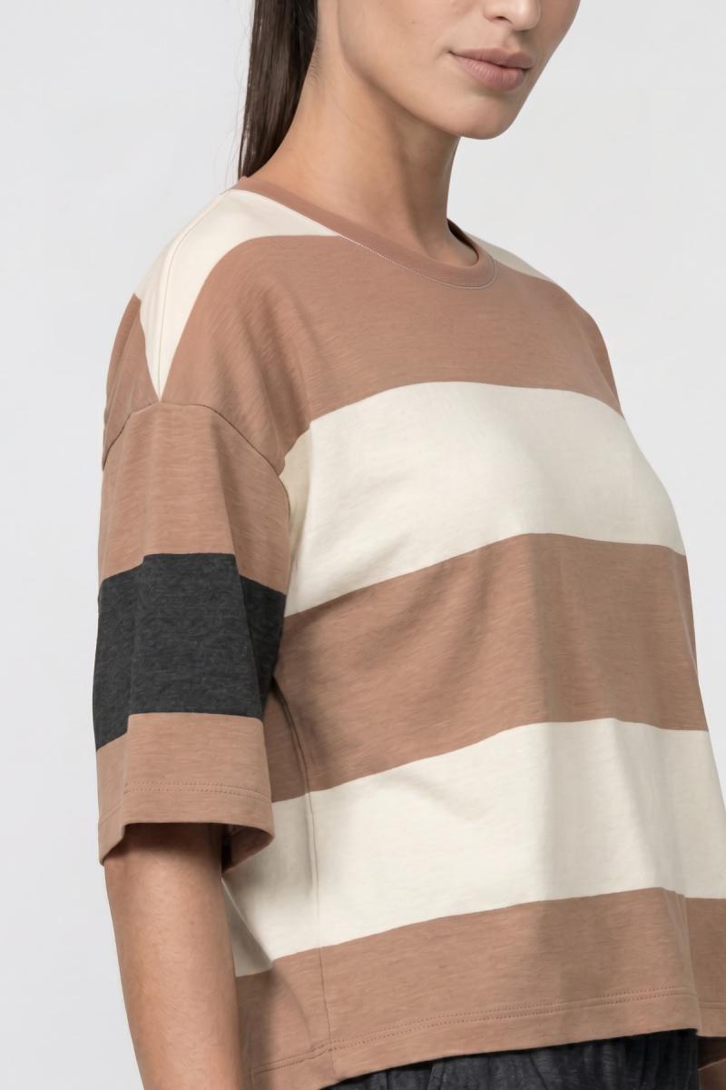 Damen Sweatshirt Kurzarm