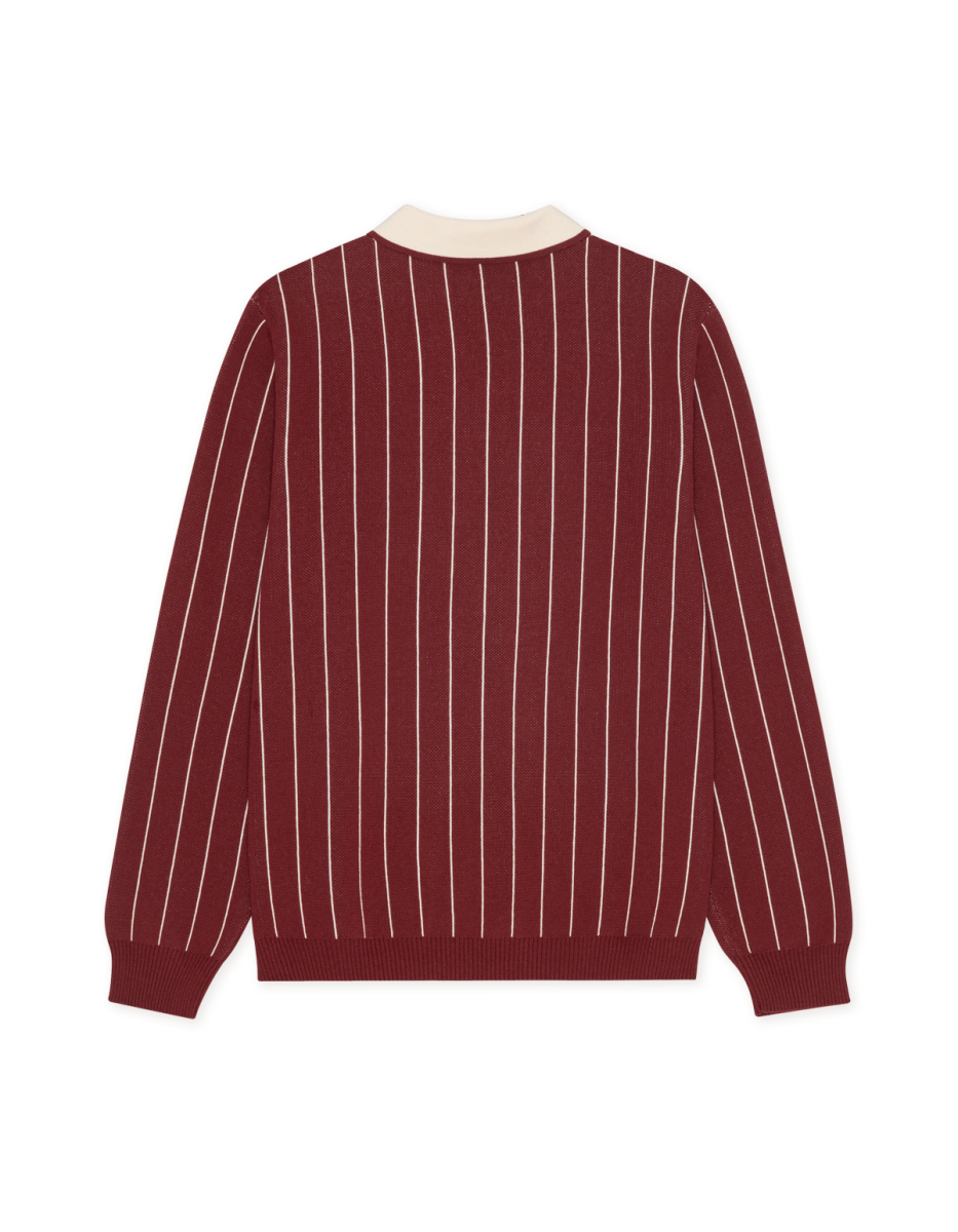 Herren Langarm-Strickpolo