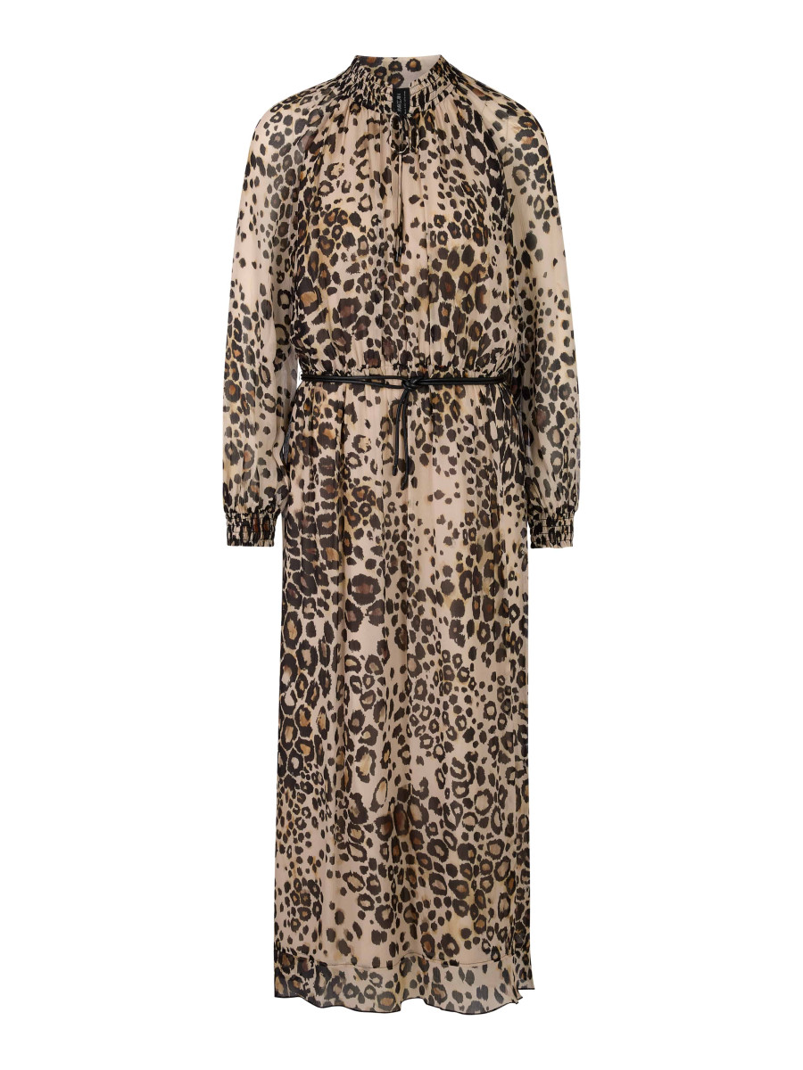 Maxi-Kleid mit Leo Print