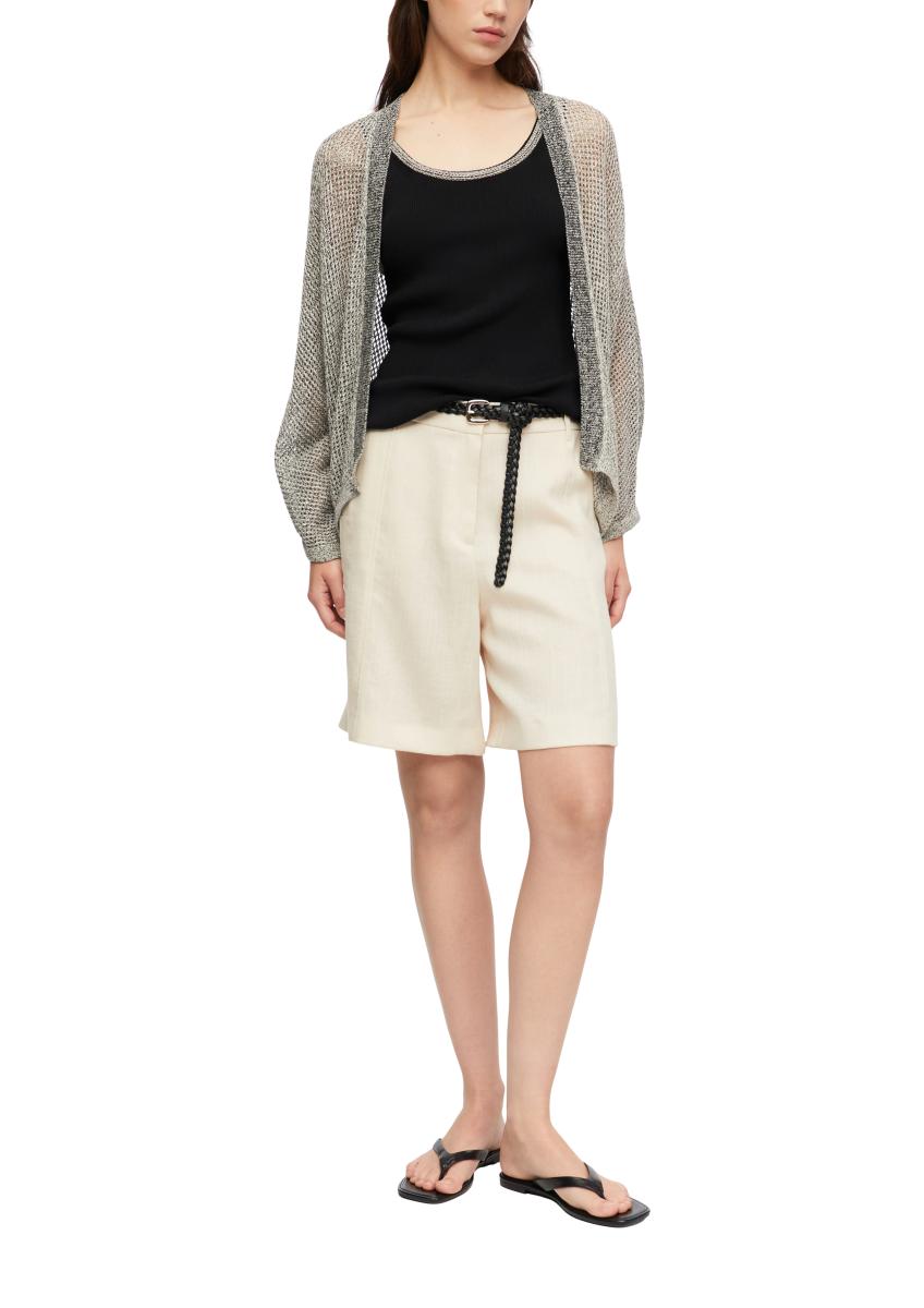 Damen Stricktop mit Kontrastdetail