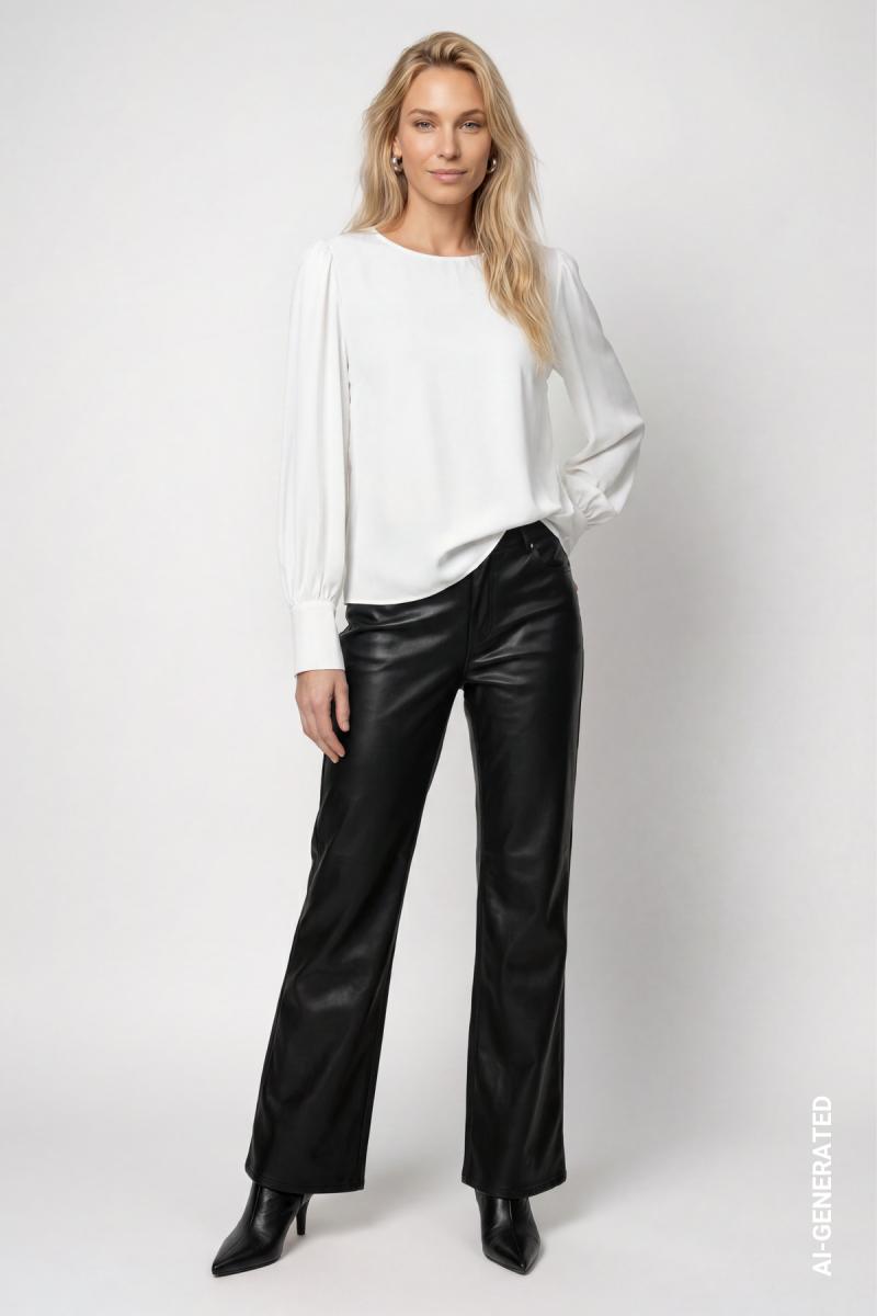 Bluse mit Crepe-Struktur