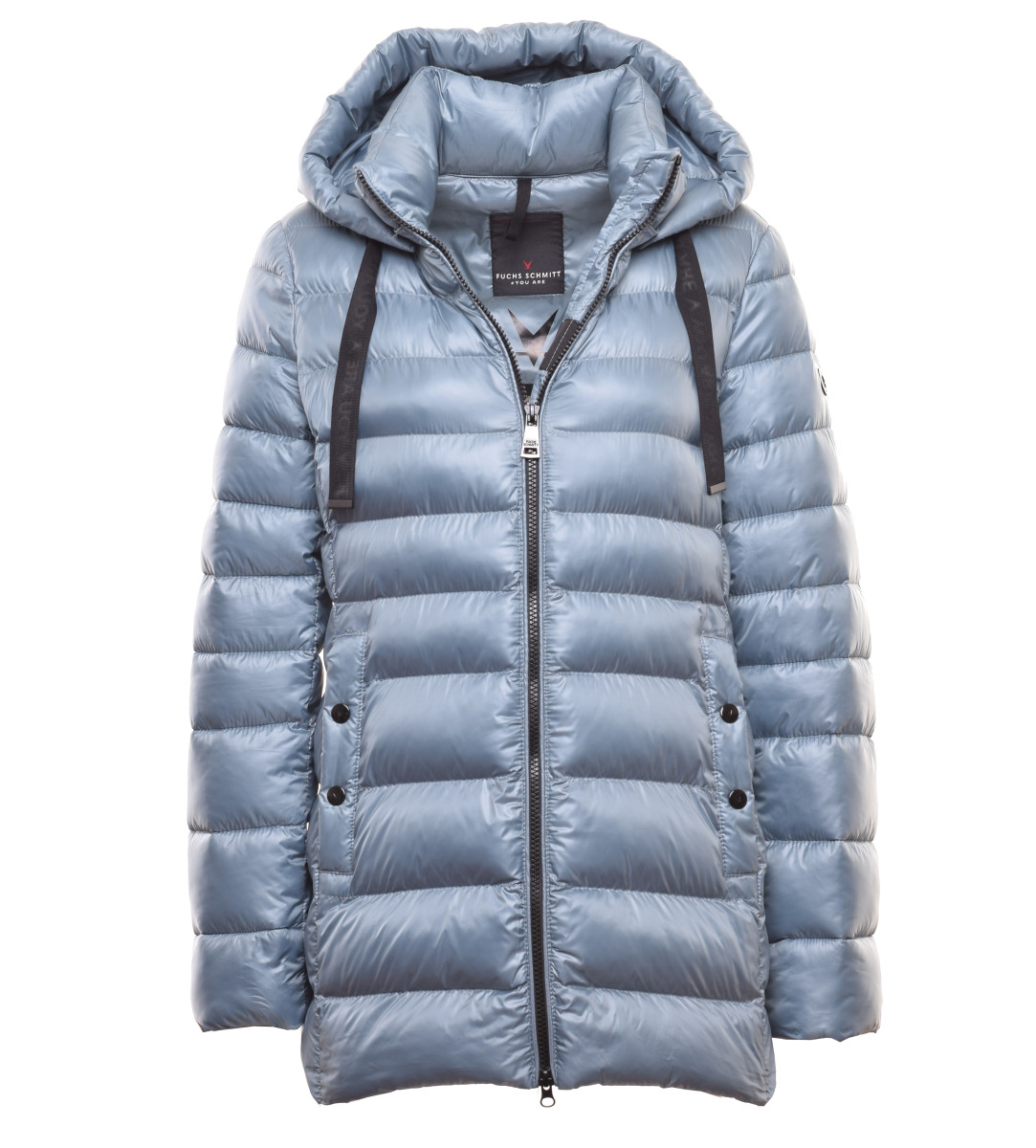 Steppjacke mit abnehmbarer Kapuze