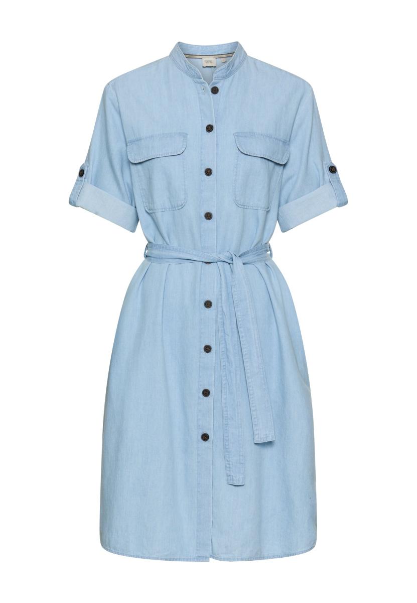 Kleid Mit Bindegürtel