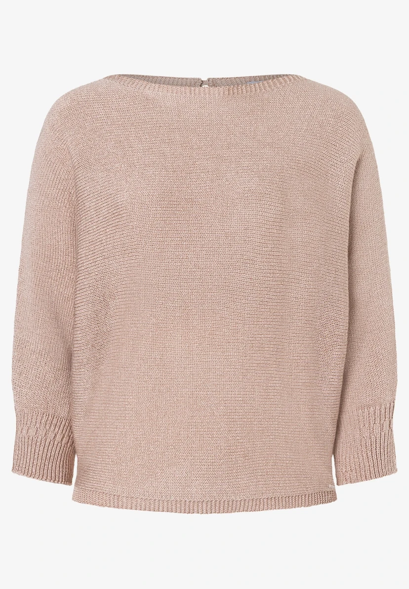 Damen Fledermauspullover mit Glanzeffekt