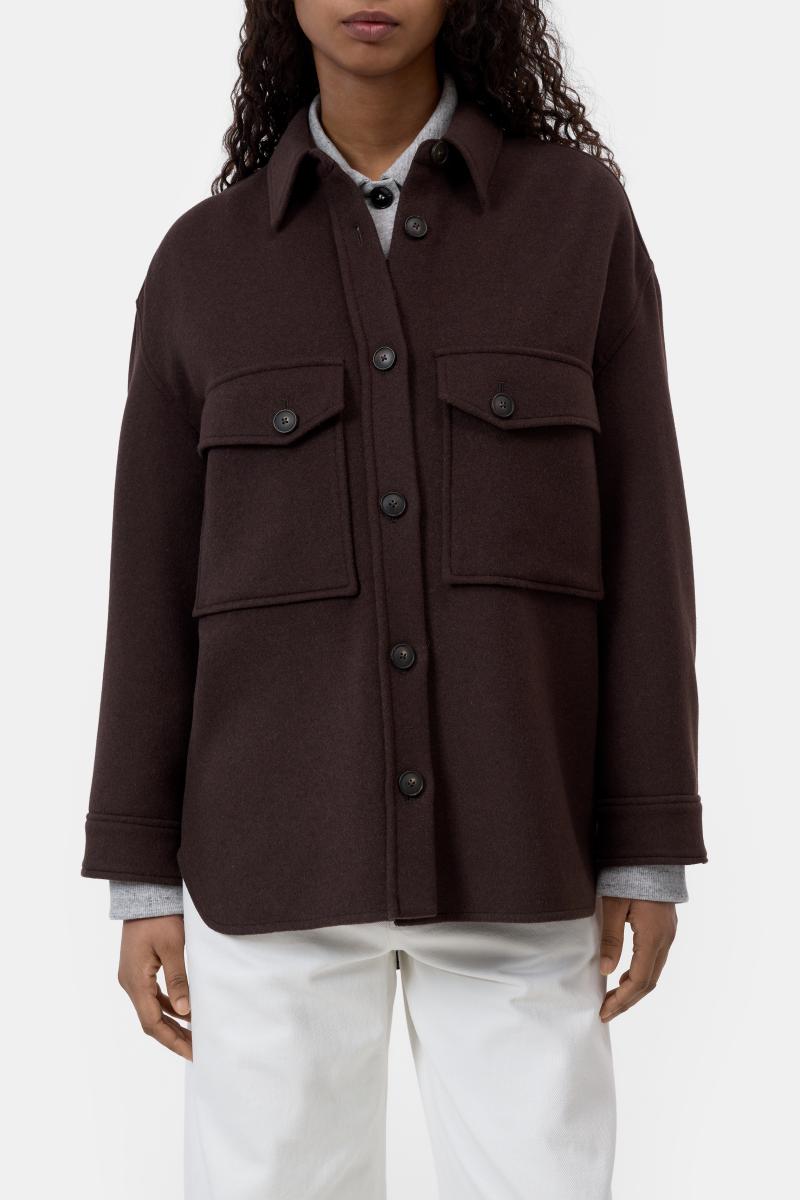Damen Overshirt aus Woll-Mix