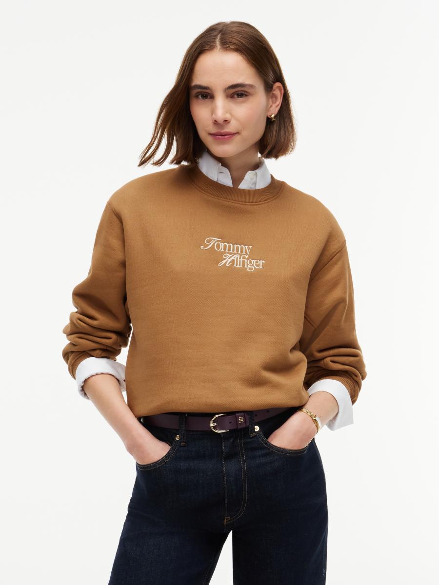 Damen Sweatshirt Script