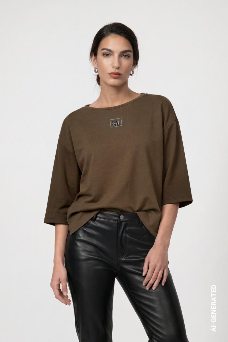 Damen Sweatshirt Mit Schmuckdetail
