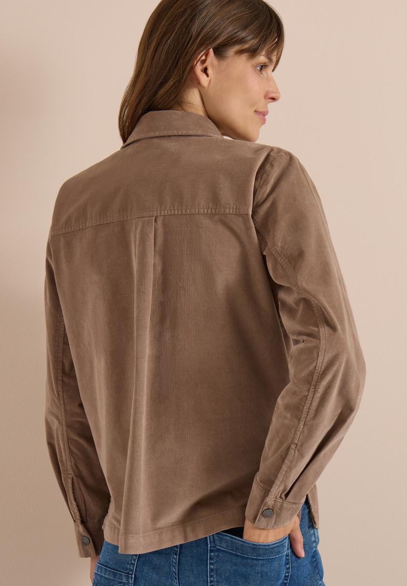 Damen Cord-Overshirt