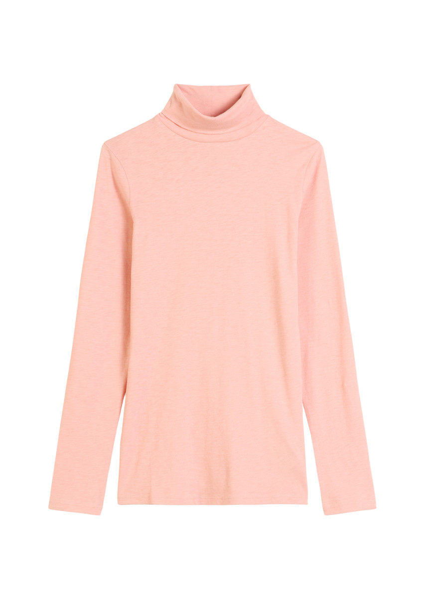 Damen Rollkragen-Longsleeve