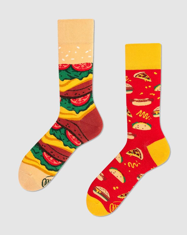 Herren Socken Fast Food