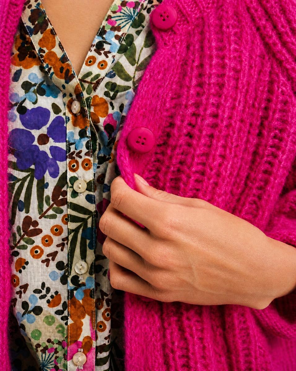 Damen Cardigan Hairy