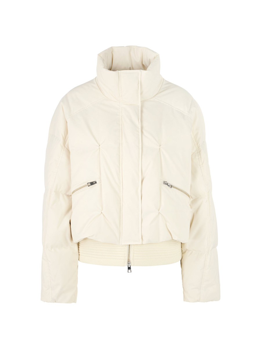 Damen Daunen-Steppjacke mit Strickbund