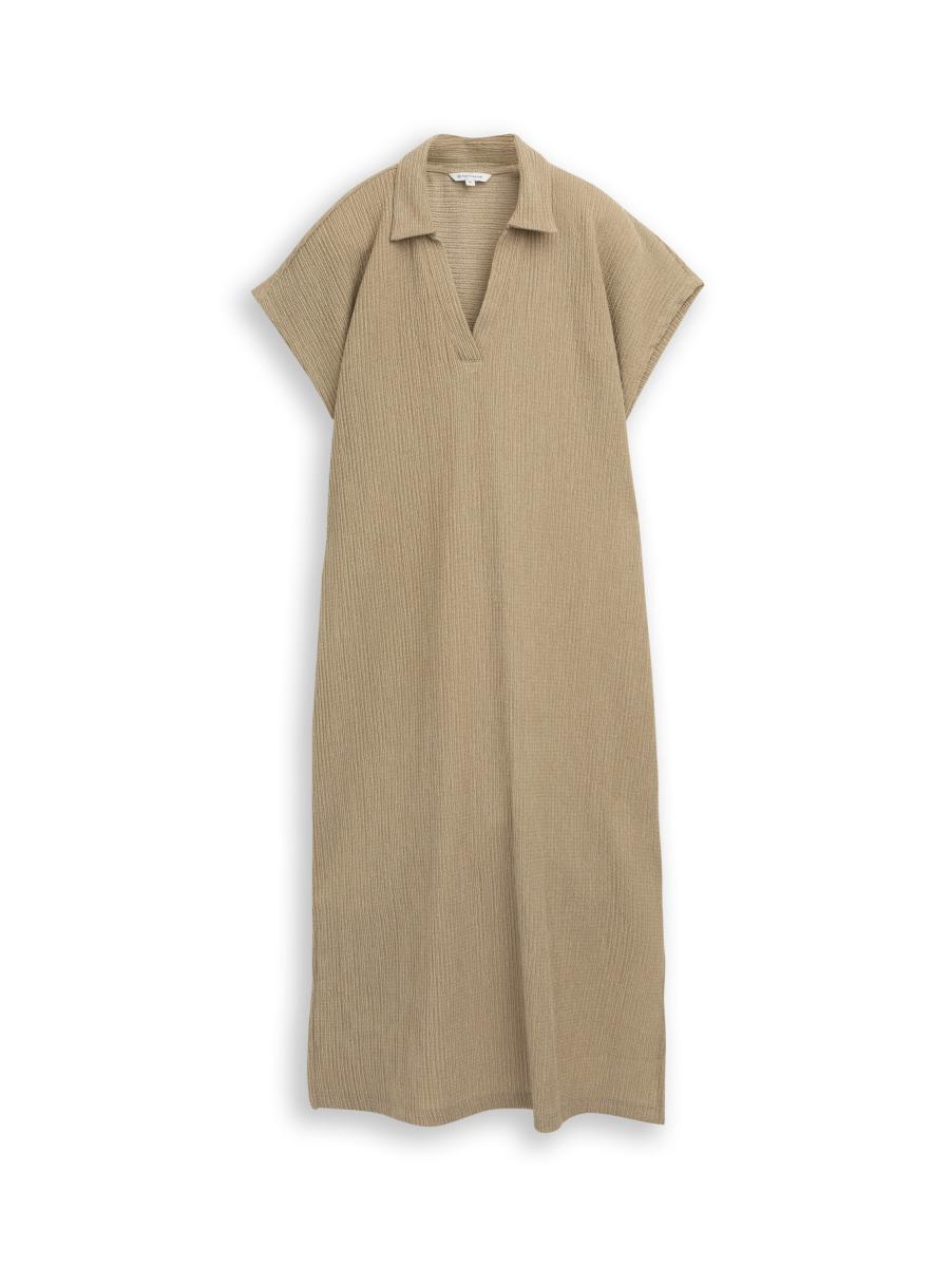 Kleid Mit Polokragen