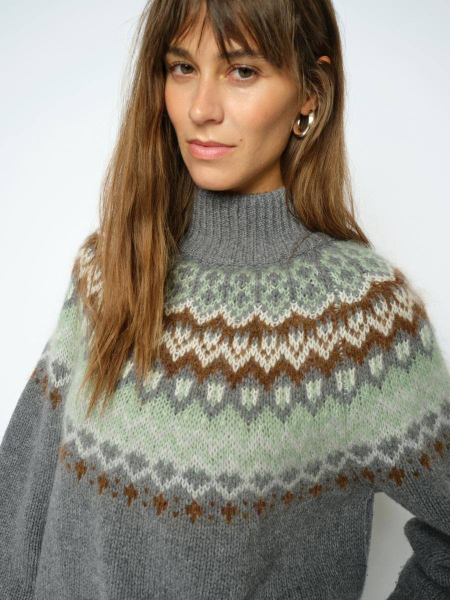 Damen Pullover MMDaya Fjord Highneck Knit