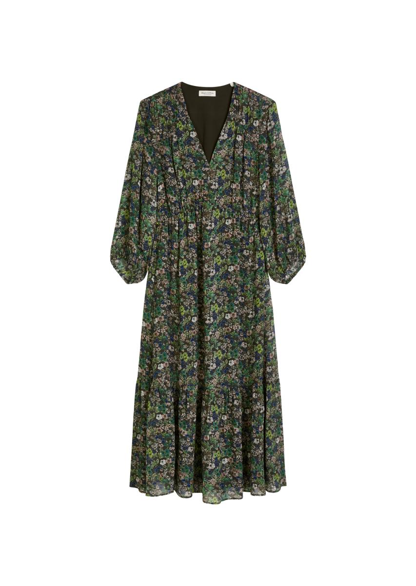 Print-Kleid flared