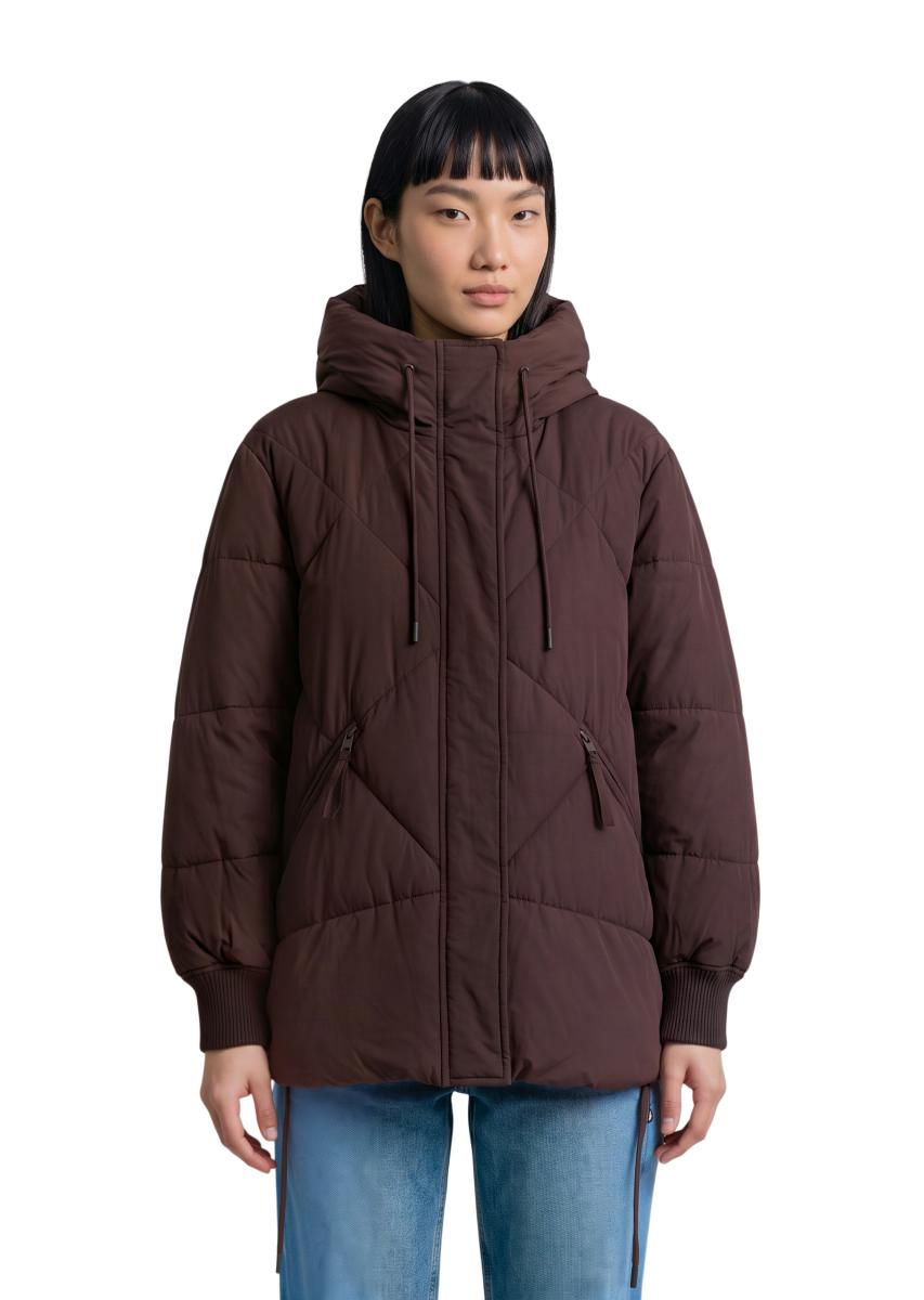 Damen Kapuzen-Steppjacke