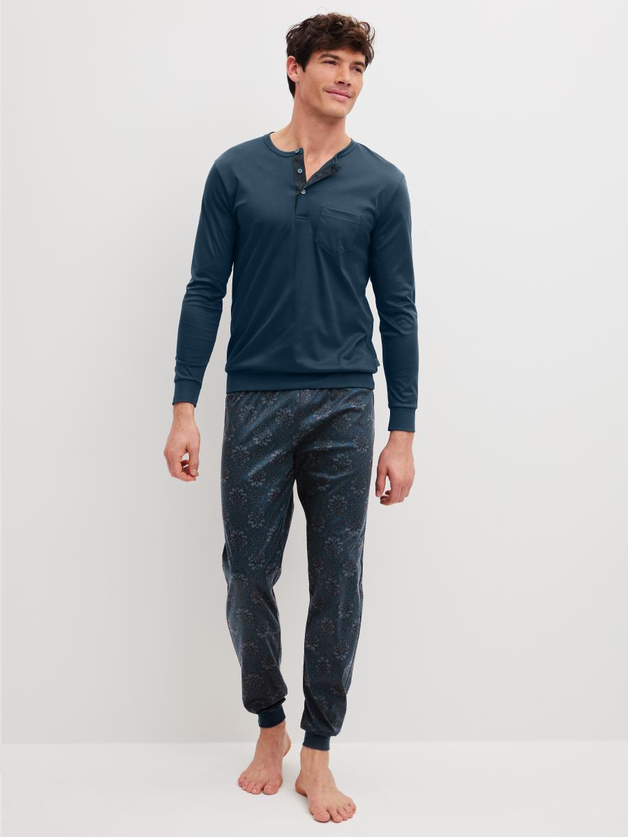 Herren Bündchen-Pyjama