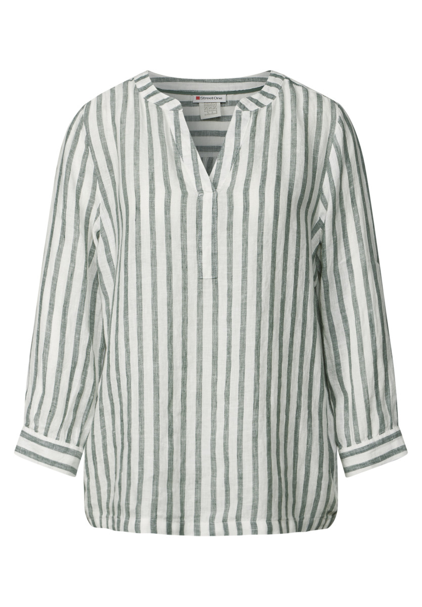Leinenbluse gestreift