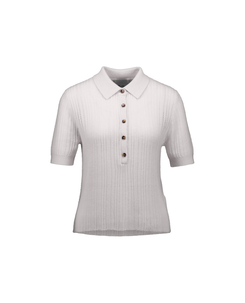 Damen Cashmere-Poloshirt