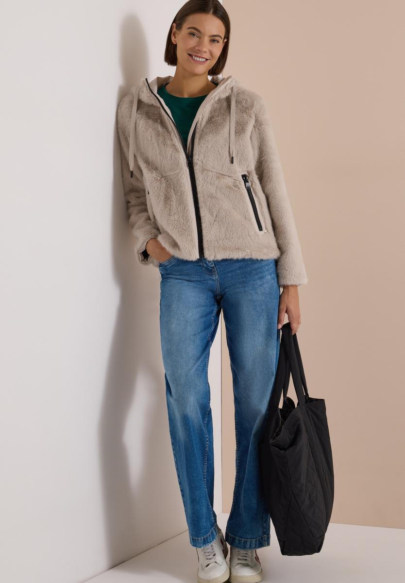 Damen Fake Fur Jacke