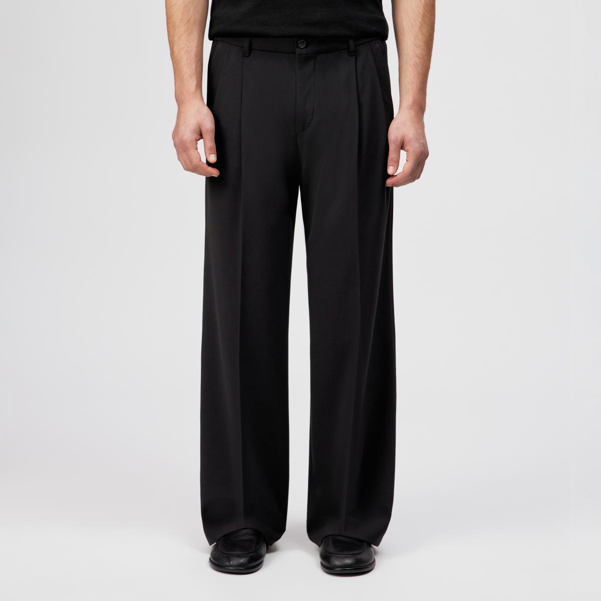 Herren Bundfaltenhose LEEK_WIDE