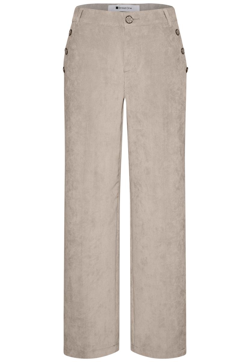 Damen Hose Mit Knöpfen