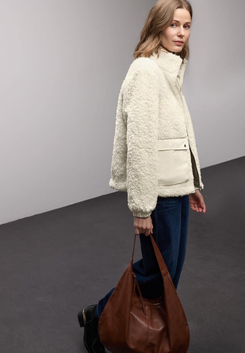 Damen Teddy‑Jacke