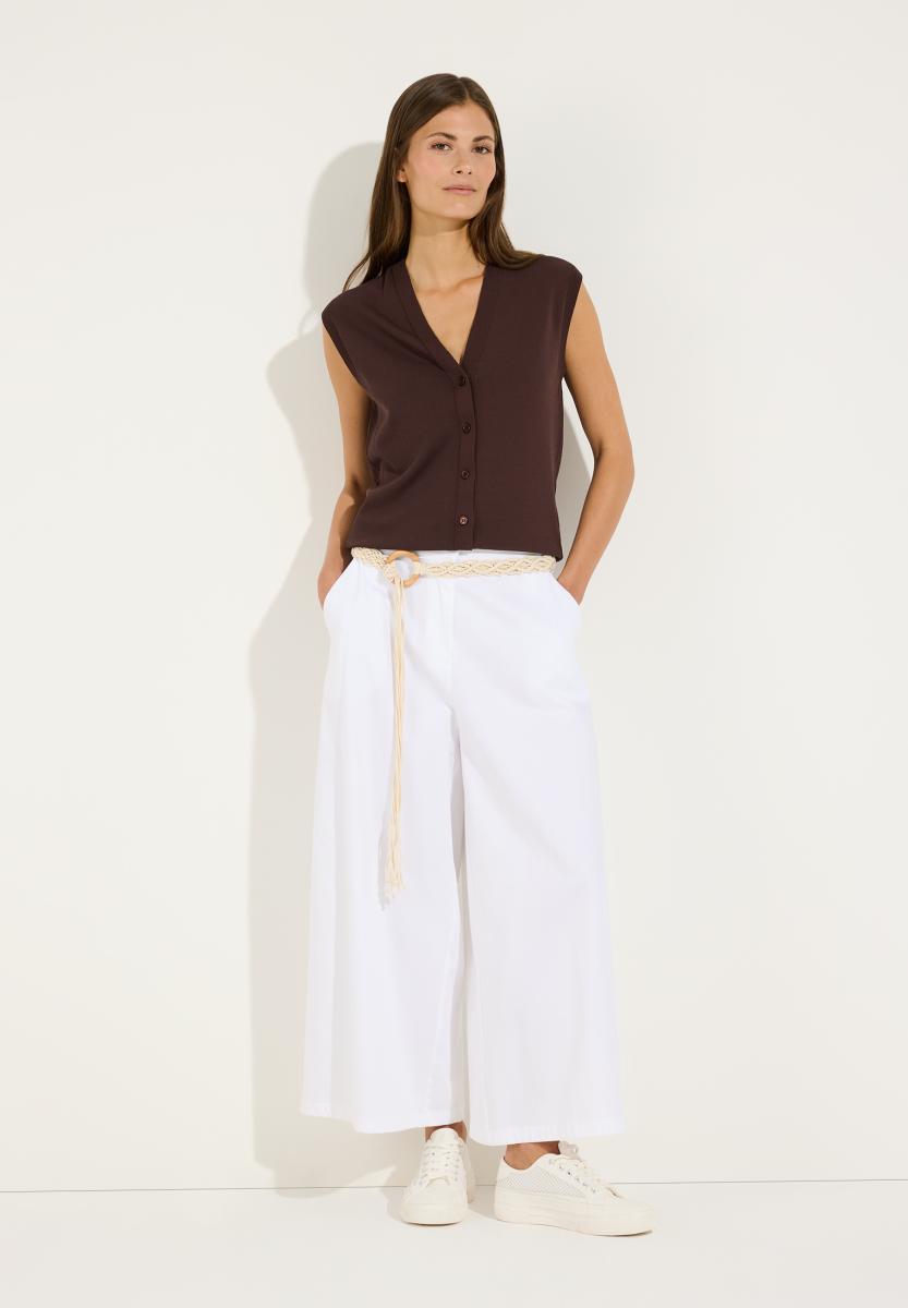 Damen Culotte Mit Gürtel