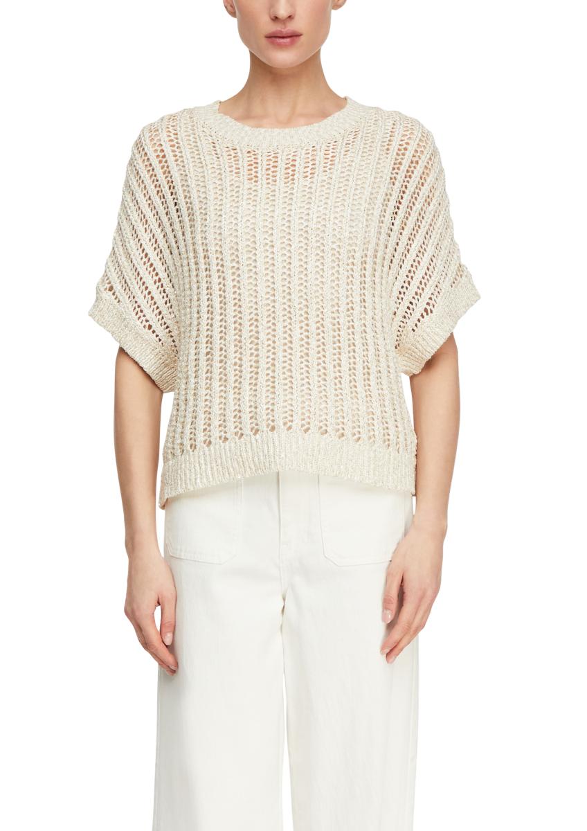 Damen Strickpullover Kurzarm