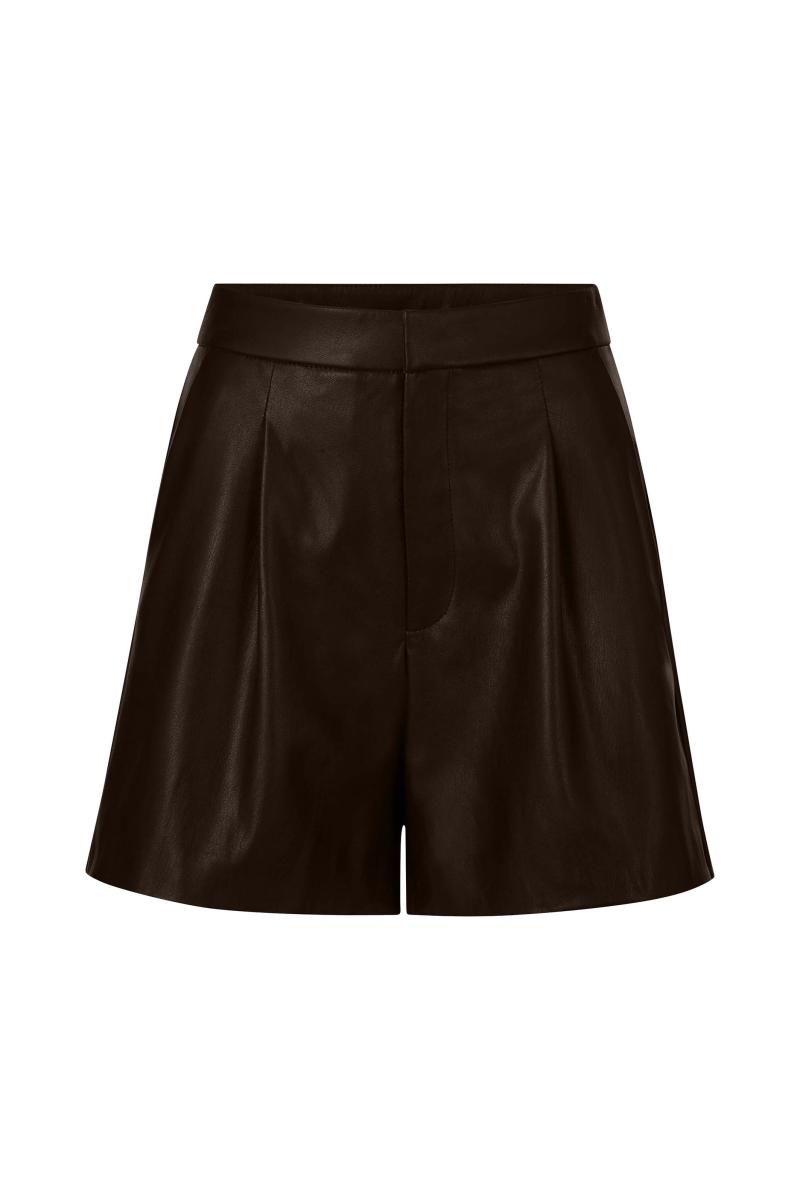 Damen Shorts in Lederoptik