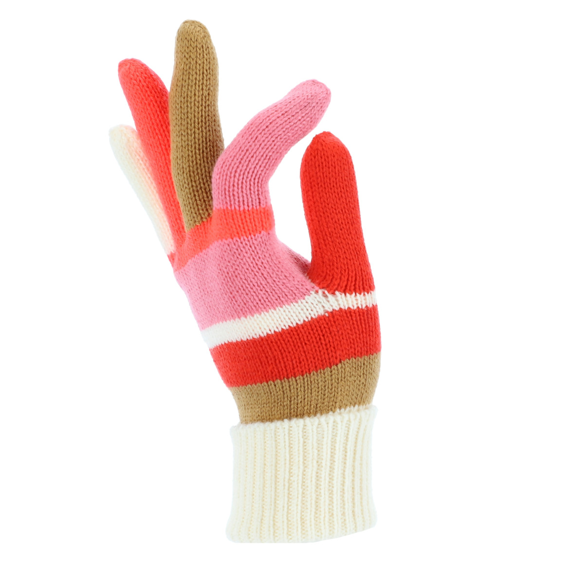 Damen Handschuh Streifen