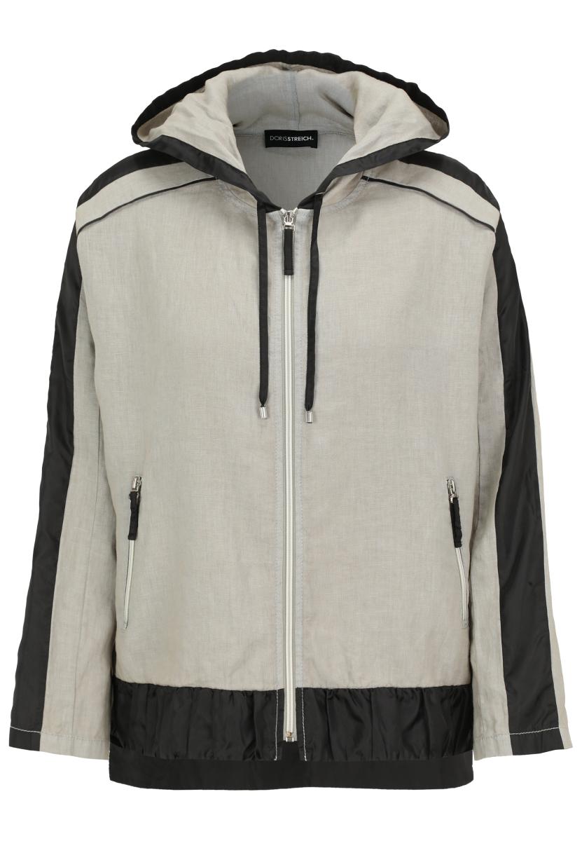 Curvy Leinen-Jacke