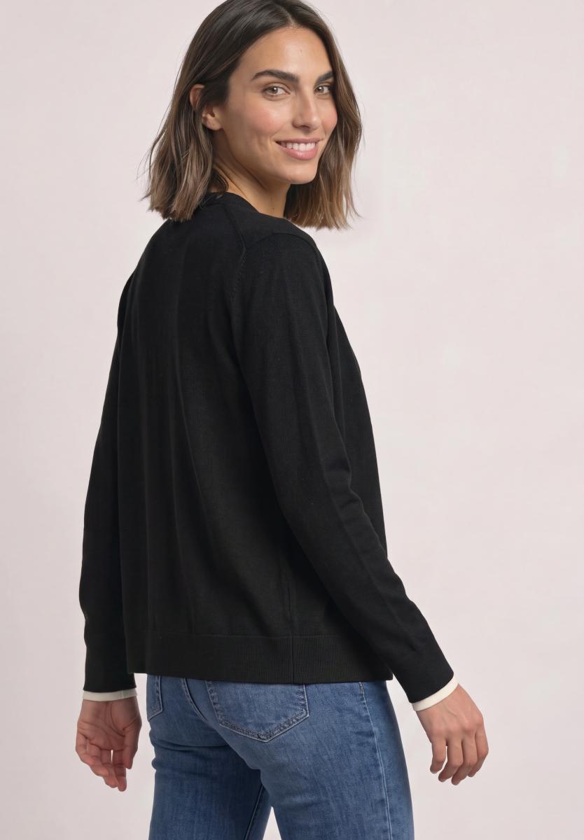 Cardigan mit Rundhals und Knopfleiste Street One
