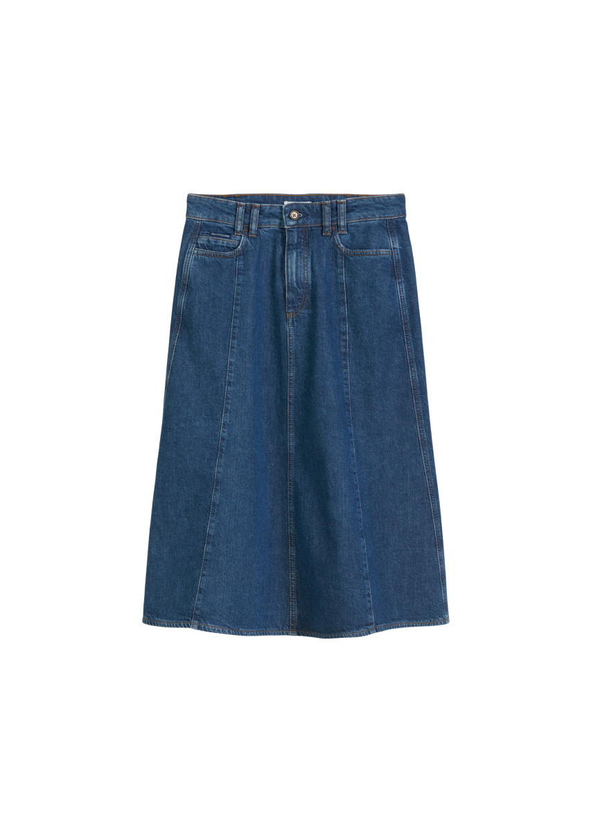 Midi-Jeansrock
