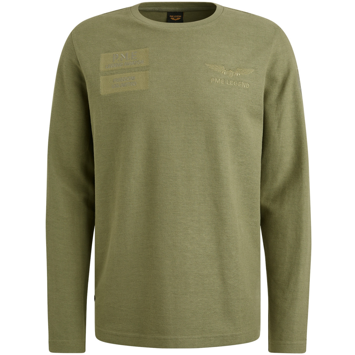 Herren Langarmshirt mit Badges