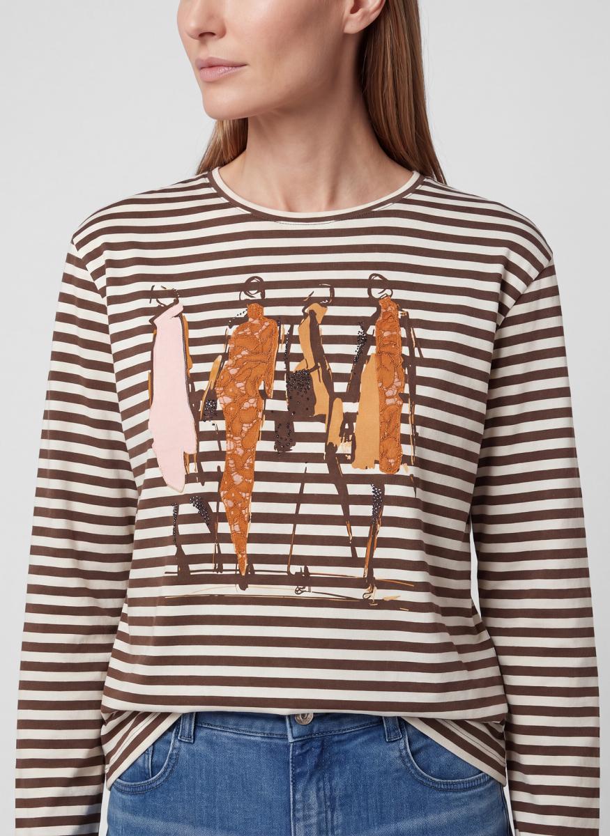 Damen Langarmshirt Via Milano