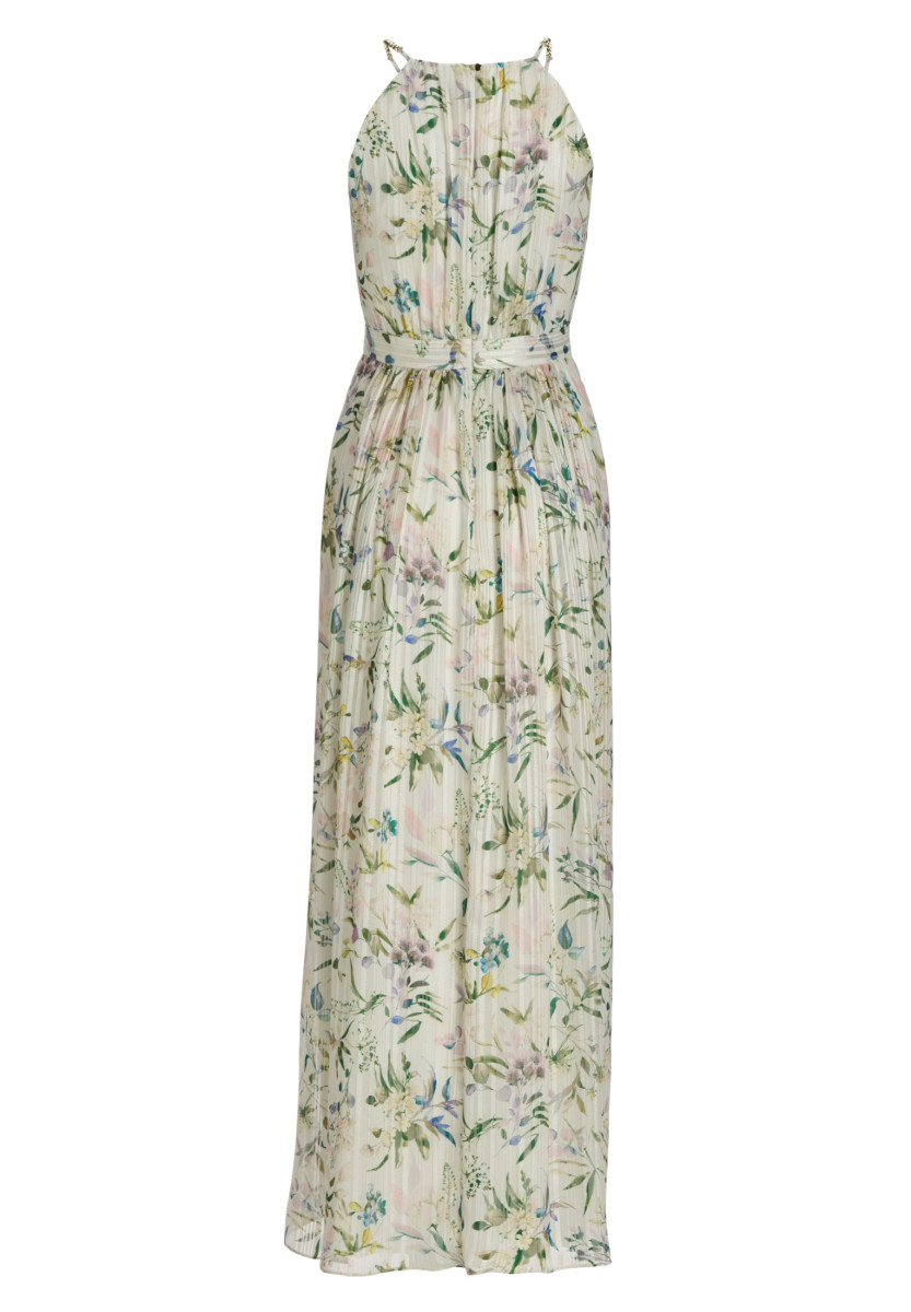 Abendkleid aus bedrucktem Chiffon