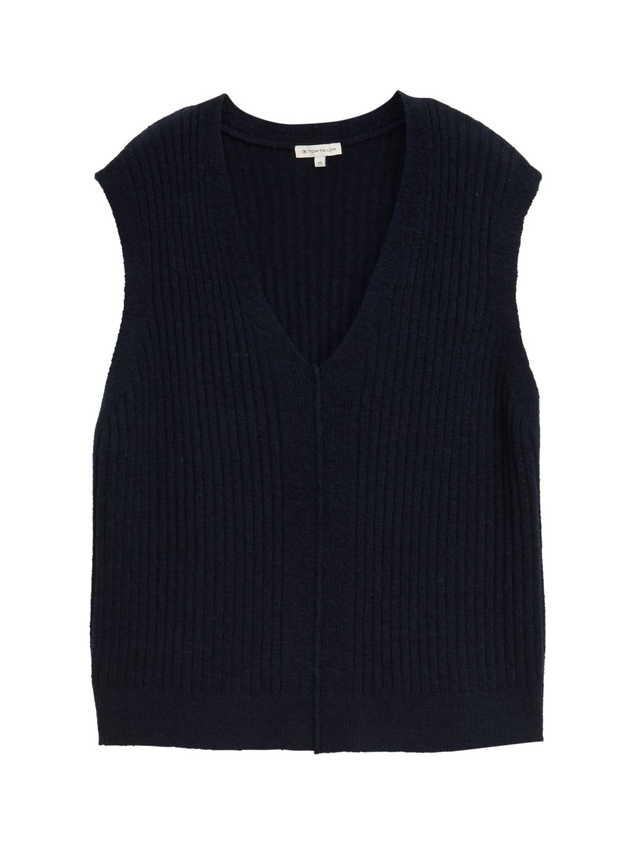 Damen Ripp-Pullunder