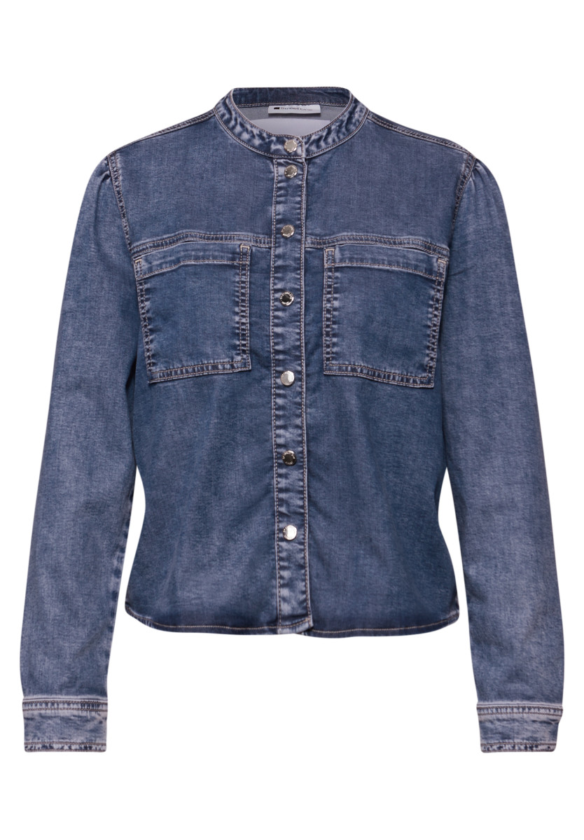 Jeansbluse mit Brusttaschen