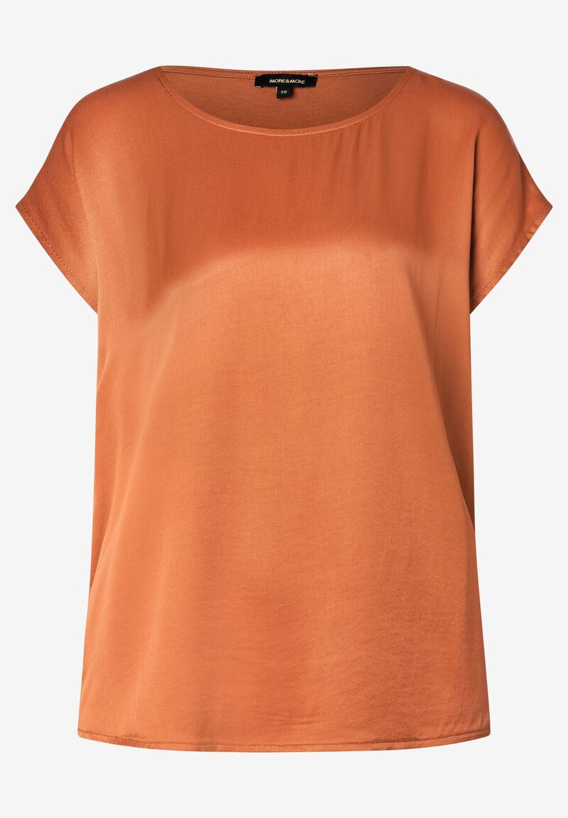Damen T-Shirt mit Satinfront
