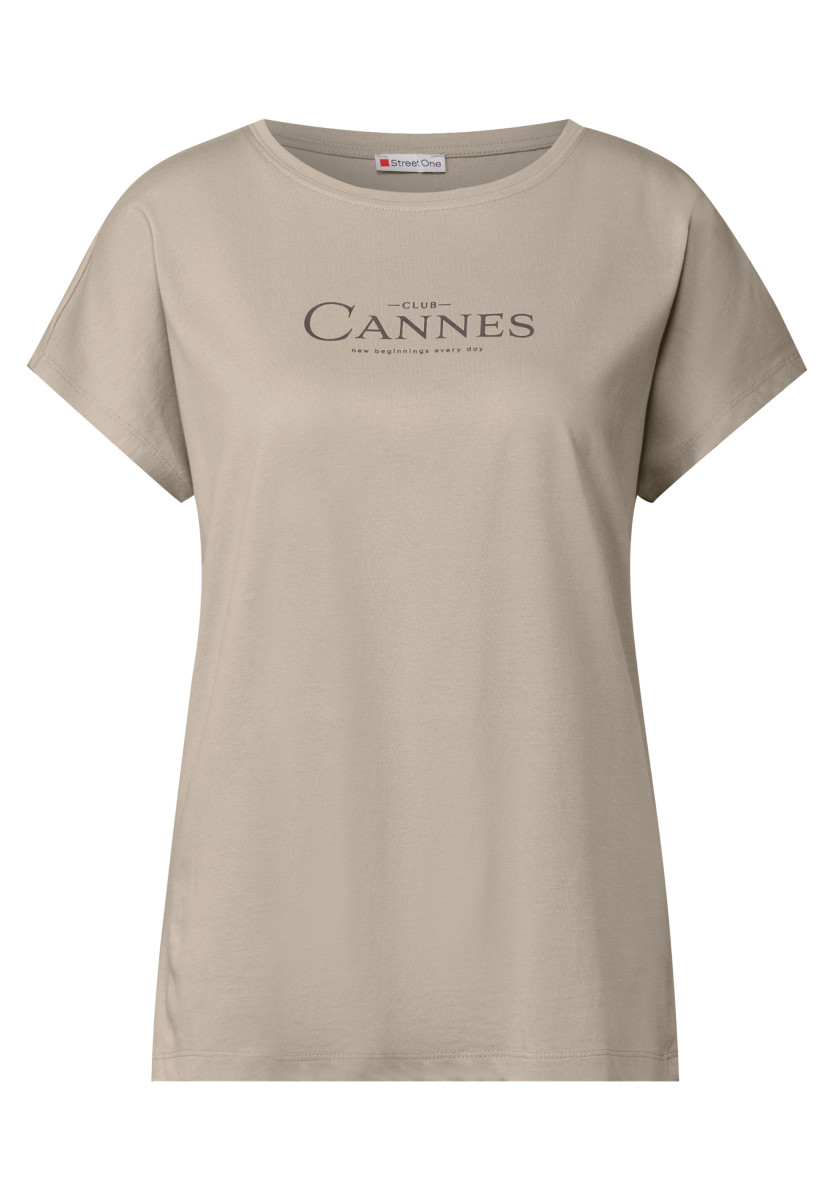 Damen T-Shirt mit Folien-Wording