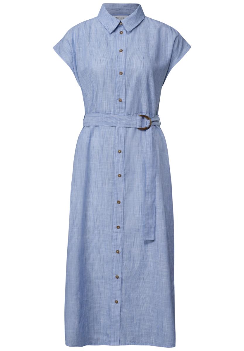 Midi-Kleid Mit Knopfleiste