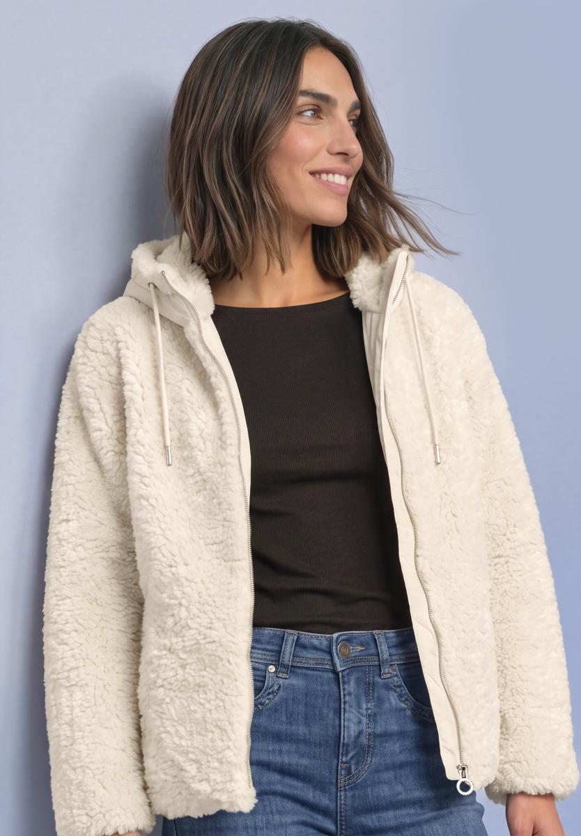 Damen Teddy-Jacke