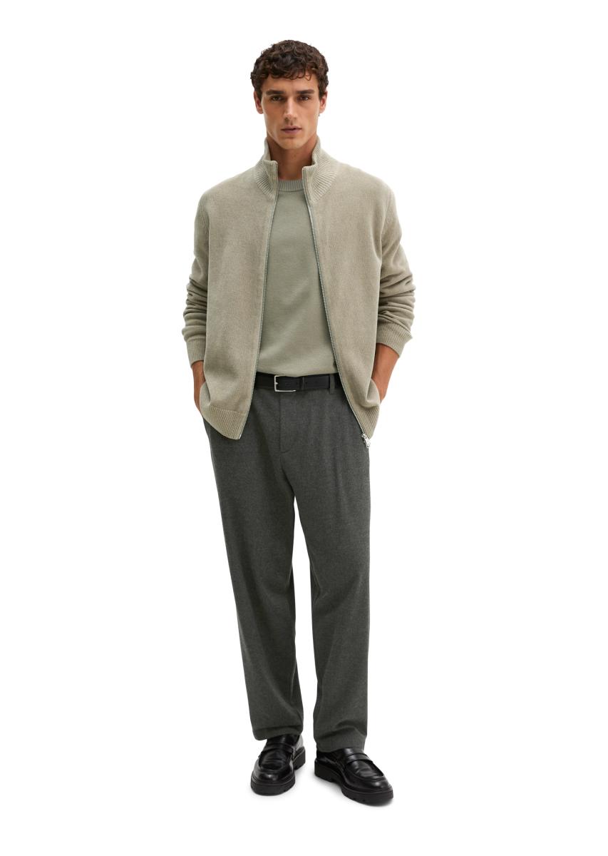 Herren Chenille-Strickjacke