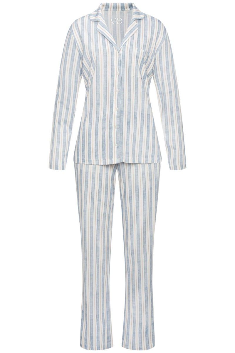 Damen Pyjama mit Allover-Print