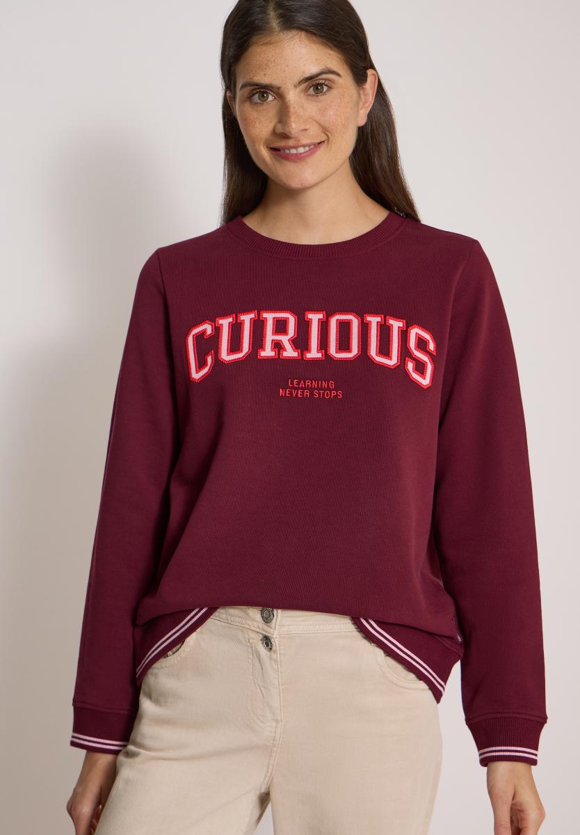 Damen Sweatshirt Mit Rundhals
