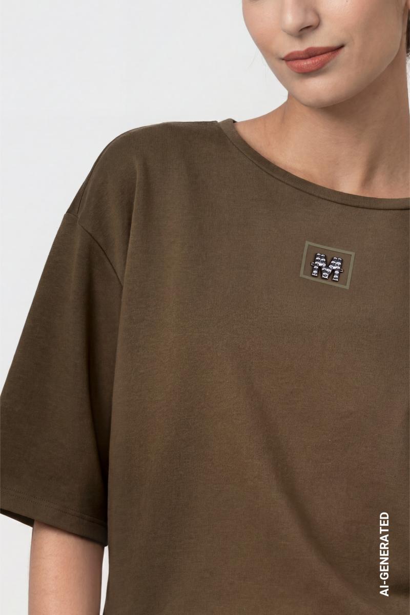 Damen Sweatshirt Mit Schmuckdetail